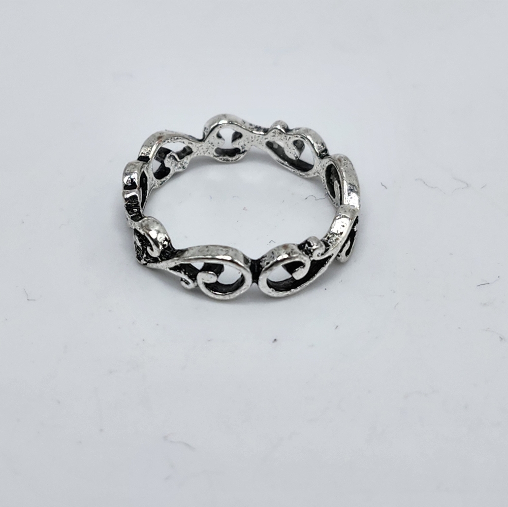 Sterling Silver Size 6.5, Stackable Loop Traditio… - image 1
